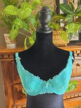 La Vie En Rose New Roselle Turquoise Bra Size 38D